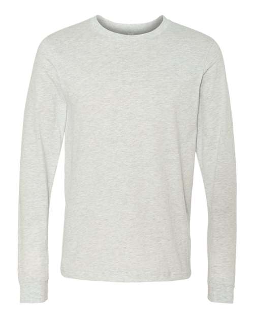 BELLA + CANVAS 3501, Unisex Jersey Long Sleeve Tee, Ash
