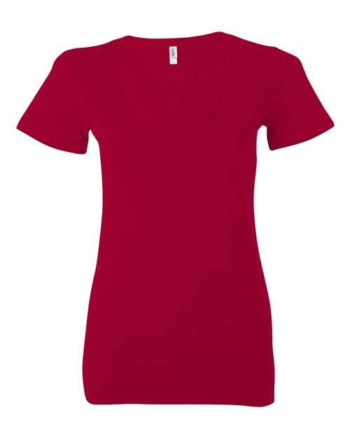 Women’s Jersey Deep V-Neck Tee - - 2259 Red 4-4.9 oz 57306 6035 Adult BELLA + CANVAS Best Selling Brands Blends Company Store Female Faves Company Store Style Guide Company Store Tops Cotton - 100% Cotton - Combed Cotton - Over 50% Cotton - Ringspun Eco Dyed Fashion T-Shirts Fitted Go To Fashion Jersey Light (Under 5 oz) Neons No Treatment No Visible Logos Polyester - Over 50% Premium Fashion Ringspun S&S Deep Deals Short Sleeves Side Seams T-Shirts T-Shirts - Premium Tear Away Tops V-Neck Womens
