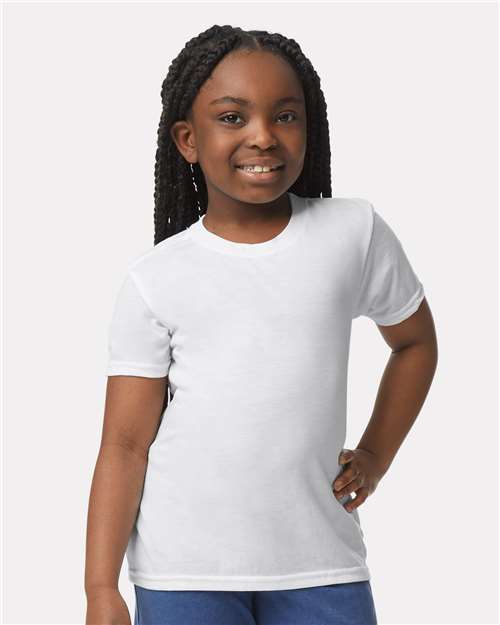 Gildan 42000B, Youth Performance T-shirt, White
