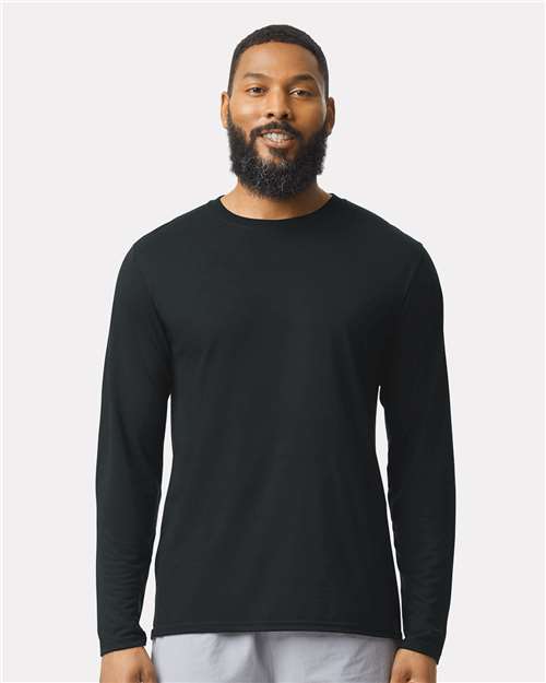 Gildan 42400, Unisex Performance Long Sleeve T-shirt, Black