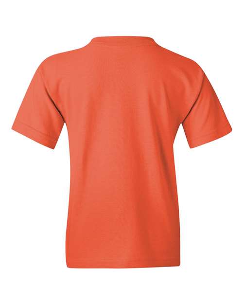 Gildan 5000B, Youth Heavy Cotton T-shirt, Coral Silk