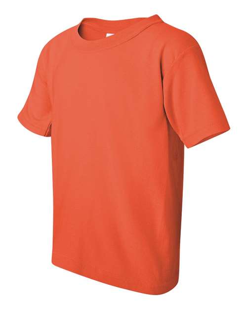 Gildan 5000B, Youth Heavy Cotton T-shirt, Coral Silk