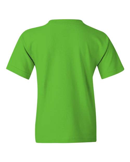 Gildan 5000B, Youth Heavy Cotton T-shirt, Electric Green