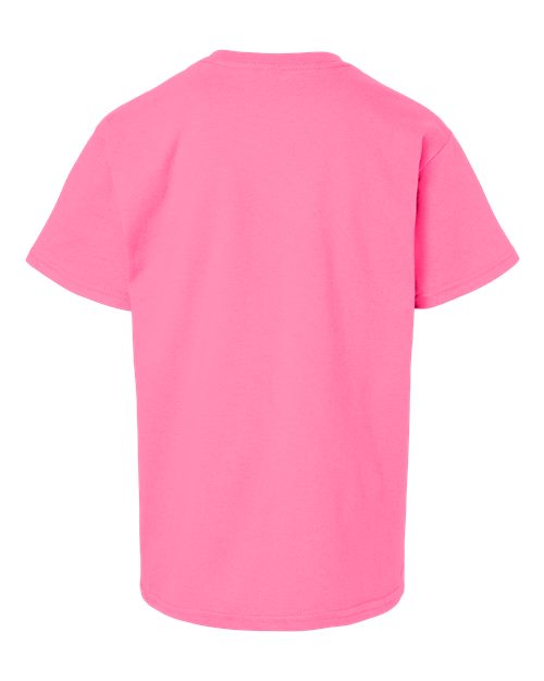 Gildan 2000B, Youth Ultra Cotton T-shirt, Safety Pink