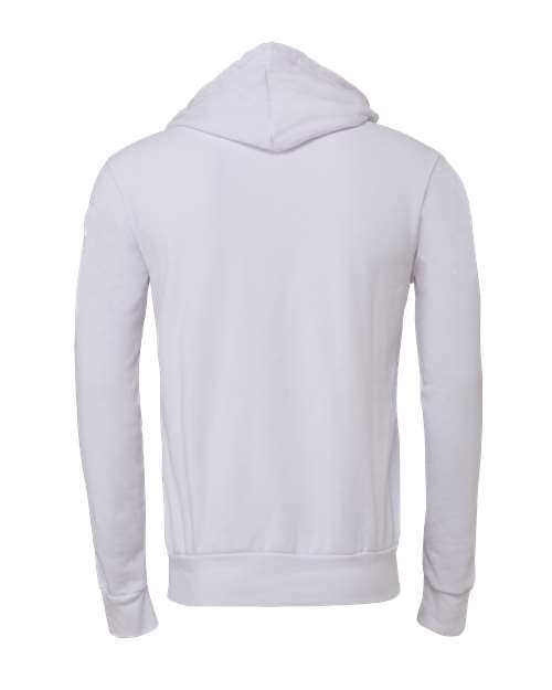 BELLA + CANVAS 3719, Unisex Sponge Fleece Hoodie Sweatshirt, White