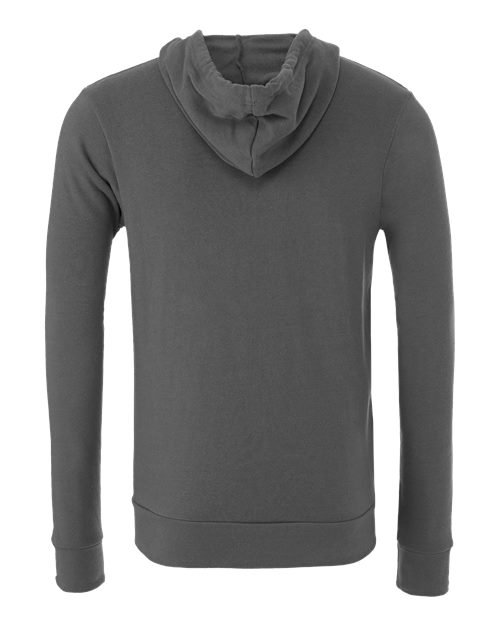 BELLA + CANVAS 3739, Unisex Sponge Fleece Full-zip Hoodie Sweatshirt, Asphalt