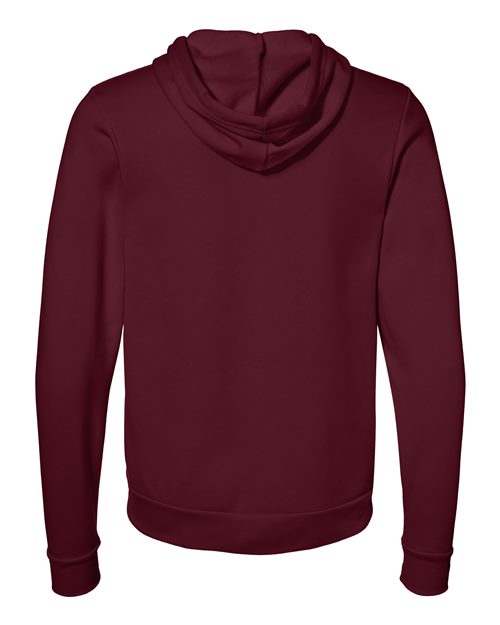 BELLA + CANVAS 3739, Unisex Sponge Fleece Full-zip Hoodie Sweatshirt, Maroon
