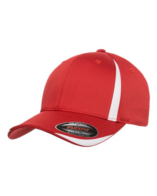 Cool & Dry Double Twill Cap - - 2983 Red White L XL 21795 6599 Adult Blends Fitness and Wellness Fitted Flexfit Hats Headwear Mens & Unisex Mid Profiles Moisture-Management No Visible Logos Performance Polyester Polyester - Over 50% Pre-Curved Visor Six-Panel Spandex Structured