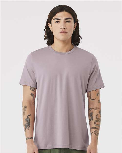 BELLA + CANVAS 3001, Jersey Tee, Pink Gravel