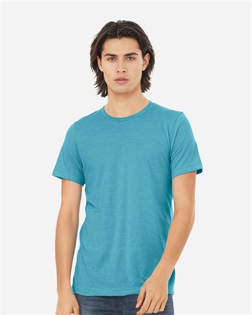 BELLA + CANVAS 3413, Triblend Tee, Aqua Triblend