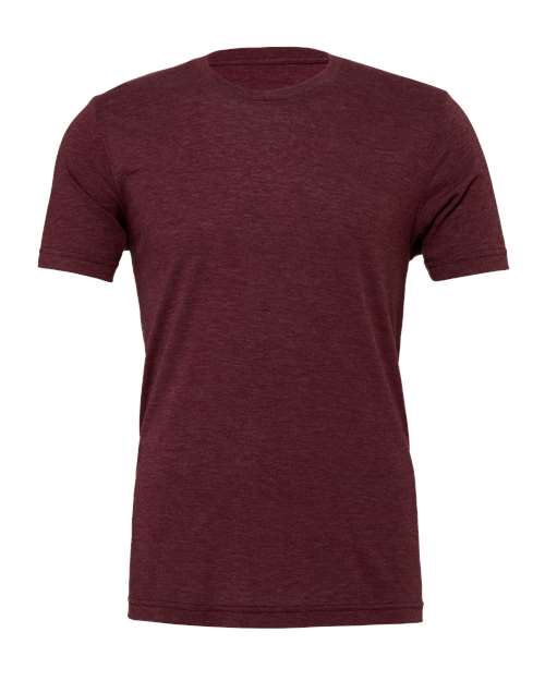BELLA + CANVAS 3413, Triblend Tee, Maroon Triblend