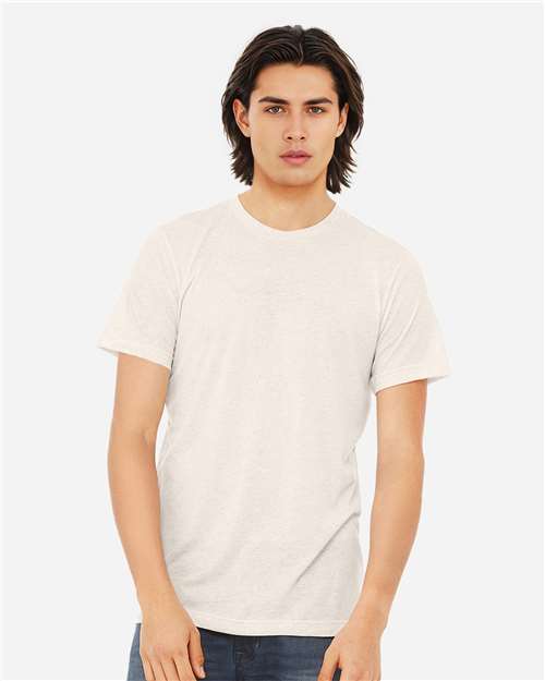 BELLA + CANVAS 3413, Triblend Tee, Oatmeal Triblend