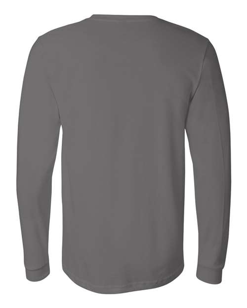 BELLA + CANVAS 3501, Unisex Jersey Long Sleeve Tee, Asphalt