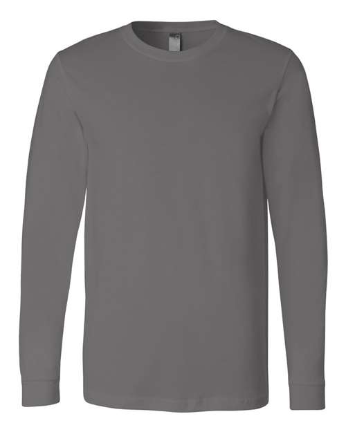 BELLA + CANVAS 3501, Unisex Jersey Long Sleeve Tee, Asphalt
