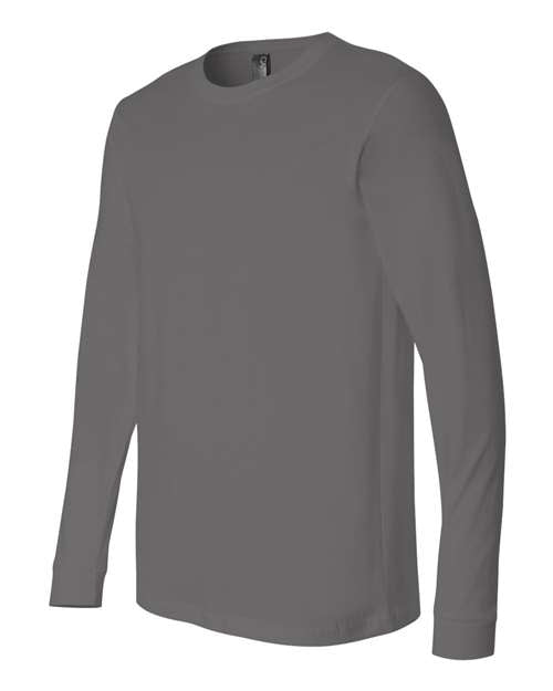 BELLA + CANVAS 3501, Unisex Jersey Long Sleeve Tee, Asphalt