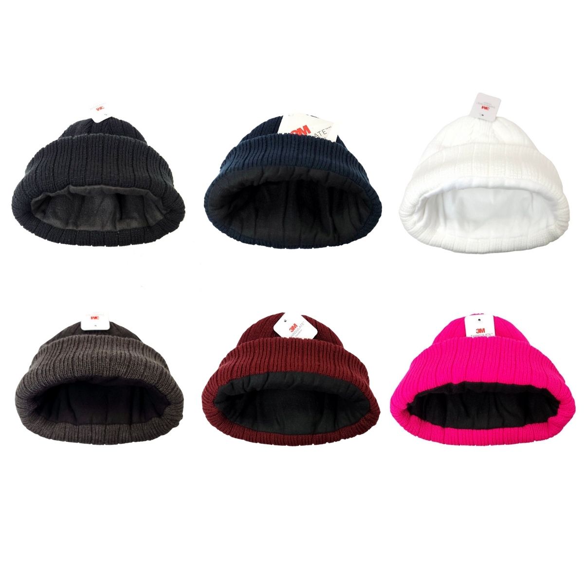 3M Thinsulate Ribbed Toque - JF, Lining, Multi-Coloured