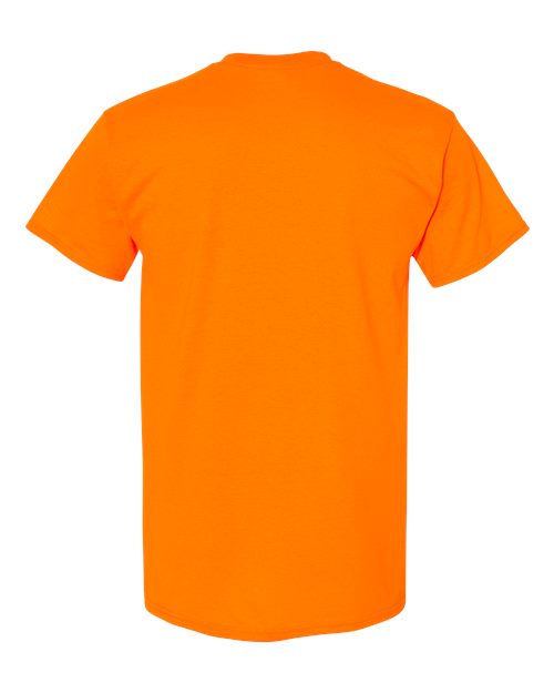 Gildan 5000, Unisex Heavy Cotton T-shirt, Safety Orange