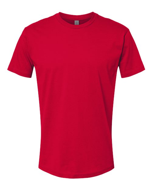 Next Level 3600, Unisex Cotton Tee, Red