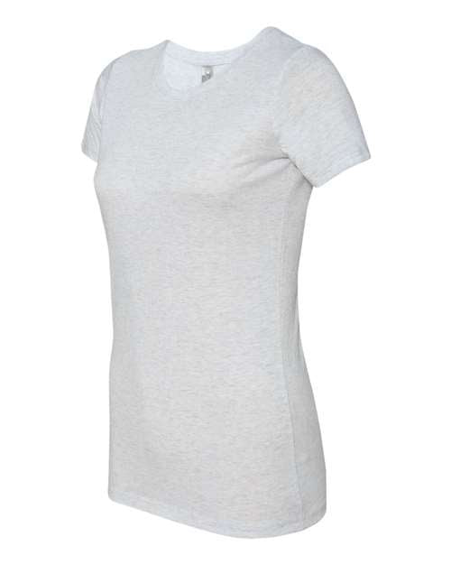 Next Level 6710, Women’s Triblend Tee, Heather White