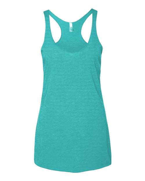 Next Level 6733, Women’s Triblend Racerback Tank, Tahiti Blue