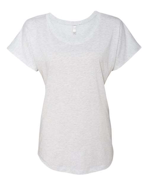 Next Level 6760, Women’s Triblend Dolman Tee, Heather White