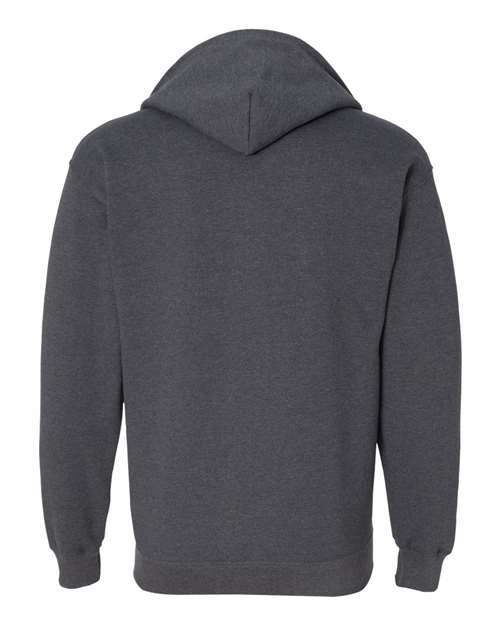 Gildan 18600, Unisex Heavy Blend Full-zip Hooded Sweatshirt, Dark Heather