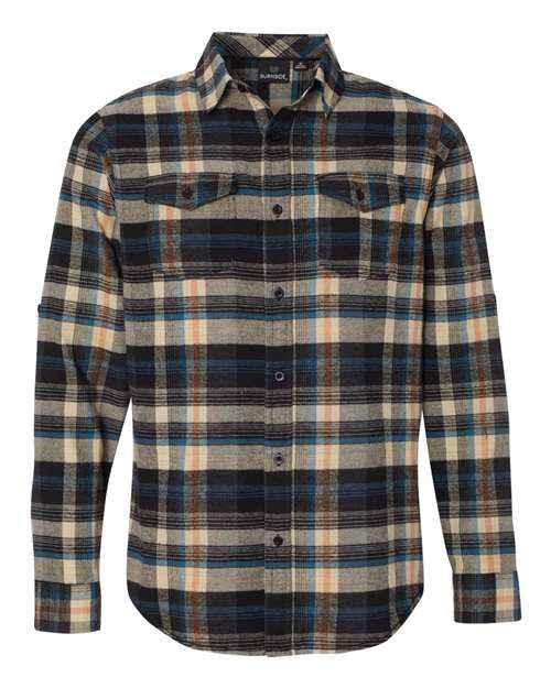 Men's Flannel Shirt 3317 - Stylish Yarn-Dyed Flannel for Casual Comfort Dark Khaki Casual Comfort Shirt Men's Flannel Shirt Stylish Men's Apparel Yarn-Dyed Flannel