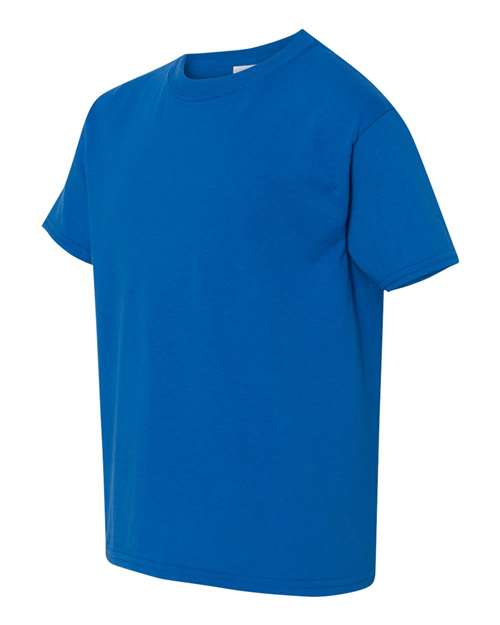 Gildan 5000B, Youth Heavy Cotton T-shirt, Neon Blue