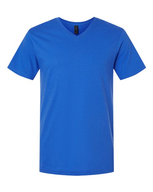 Gildan 64V00, Unisex Softstyle V-neck T-shirt, Royal