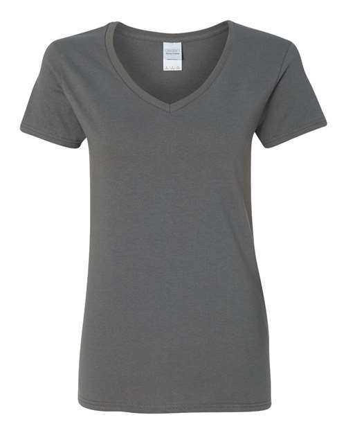 Women's Heavy Cotton™ V-Neck T-Shirt - - 3461 Charcoal 11760 5-5.9 oz 5V00L Best Selling Brands Core T-Shirts Cotton Cotton - 100% Cotton - Over 50% Eco-Friendly Fitted Gildan Go To Basics Missy No Visible Logos Regular (5-6 oz) Self Collar Short Sleeves Side Seams Socially Conscious Manufacturing Soft Cotton Technology Styles Sustainable Manufacturing Sustainable Styles T-Shirts T-Shirts - Premium Tear Away Tops V-Neck What's New CA Womens
