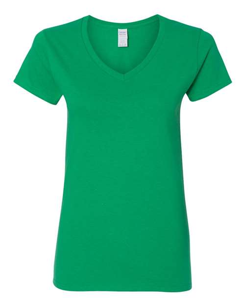 Women's Heavy Cotton™ V-Neck T-Shirt - - 3461 Irish Green XL 11760 5-5.9 oz 5V00L Best Selling Brands Core T-Shirts Cotton Cotton - 100% Cotton - Over 50% Eco-Friendly Fitted Gildan Go To Basics Missy No Visible Logos Regular (5-6 oz) Self Collar Short Sleeves Side Seams Socially Conscious Manufacturing Soft Cotton Technology Styles Sustainable Manufacturing Sustainable Styles T-Shirts T-Shirts - Premium Tear Away Tops V-Neck What's New CA Womens