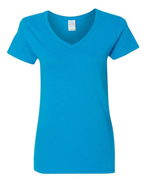 Women's Heavy Cotton™ V-Neck T-Shirt - - 3461 Sapphire 11760 5-5.9 oz 5V00L Best Selling Brands Core T-Shirts Cotton Cotton - 100% Cotton - Over 50% Eco-Friendly Fitted Gildan Go To Basics Missy No Visible Logos Regular (5-6 oz) Self Collar Short Sleeves Side Seams Socially Conscious Manufacturing Soft Cotton Technology Styles Sustainable Manufacturing Sustainable Styles T-Shirts T-Shirts - Premium Tear Away Tops V-Neck What's New CA Womens