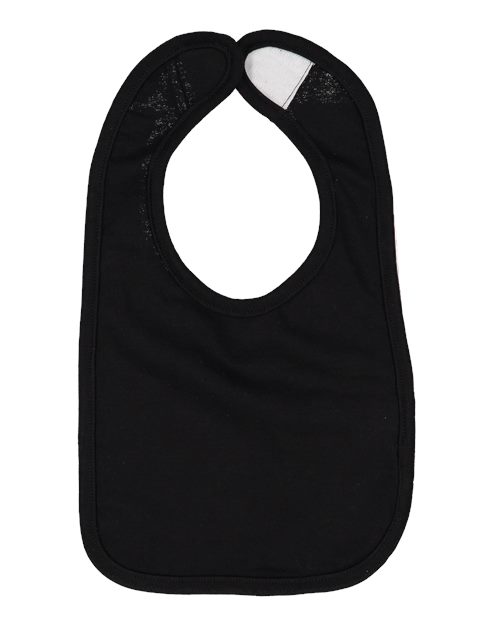 Rabbit Skins 1005, Infant Premium Jersey Bib, Black