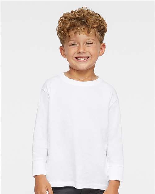 Toddler Fine Jersey Long Sleeve Tee - - 3484 - Toronto Screen Printing- Color