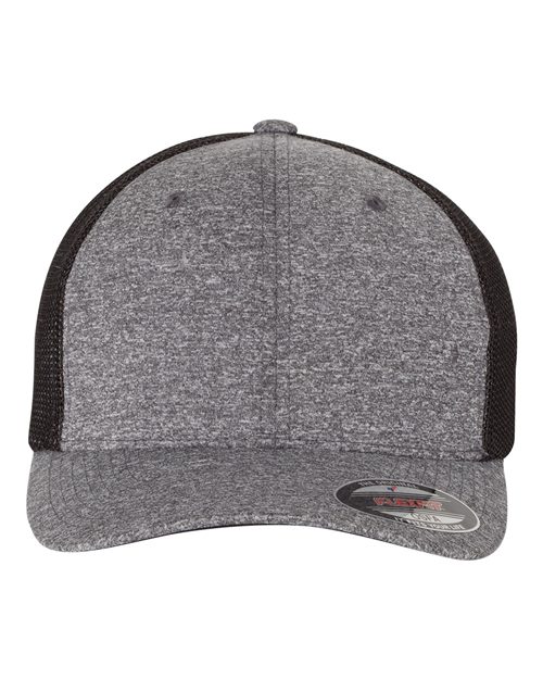 Mélange Trucker Cap - - 4303 15795 6311 Adult Blends Fitness and Wellness Fitted Flexfit Go To Fashion Hats Headwear Mens & Unisex Mesh Mesh Back Mid Profiles No Visible Logos One Size Polyester Polyester - Over 50% Pre-Curved Visor School & Team Six-Panel Spandex Structured Truckers