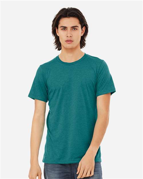 BELLA + CANVAS 3413, Triblend Tee, Teal Triblend