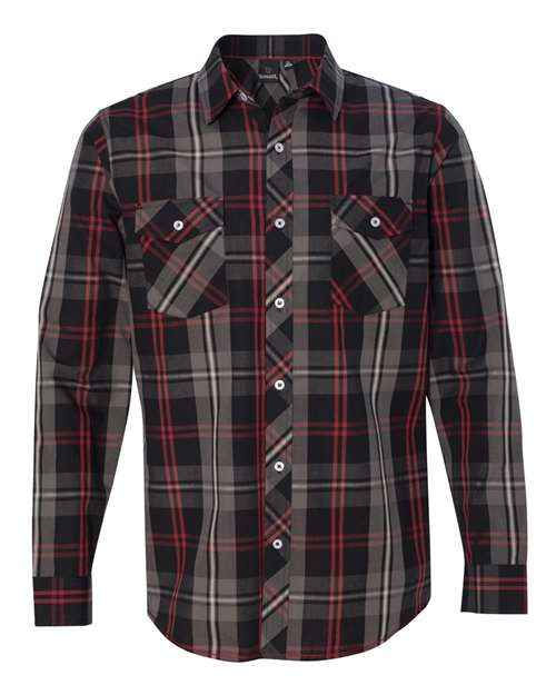Burnside Men's Plaid Shirt 3318 - Stylish Casual Wear for Every Occasion Red Black Burnside Men's Plaid Shirt Men's Fashion Shirt Plaid Casual Shirt Stylish Casual Wear