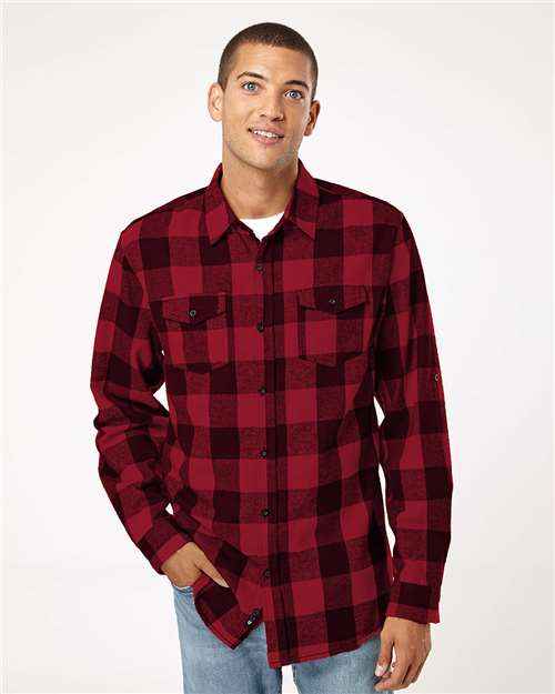 Men's Flannel Shirt 3317 - Stylish Yarn-Dyed Flannel for Casual Comfort Red Black Buffalo Casual Comfort Shirt Men's Flannel Shirt Stylish Men's Apparel Yarn-Dyed Flannel