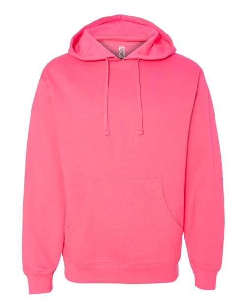 Independent Trading Co. SS4500, Unisex Midweight Hooded Sweatshirt, Neon Pink