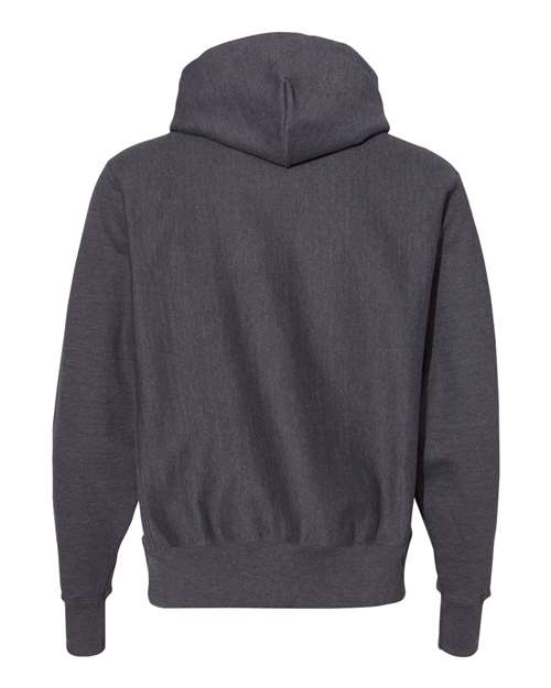 Champion S101, Unisex Reverse Weave Hooded Sweatshirt, Charcoal Heather