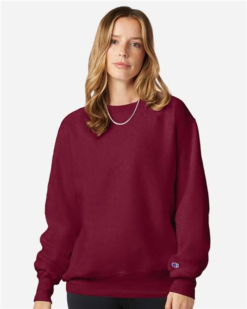 Champion S149, Unisex Reverse Weave Crewneck Sweatshirt, Cardinal