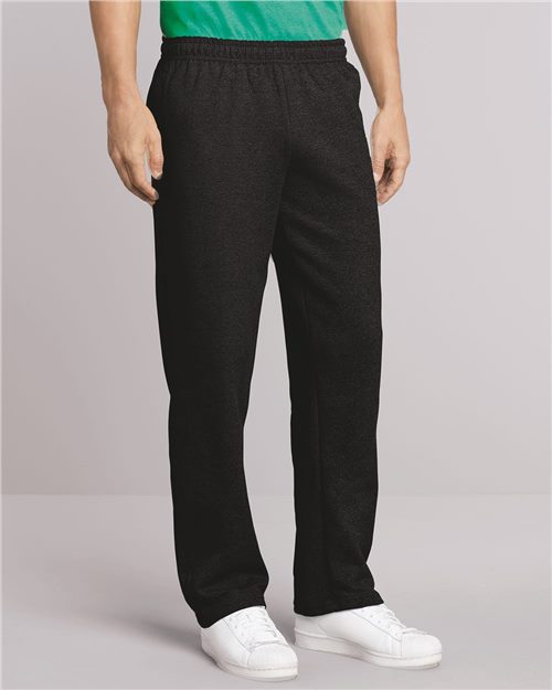Heavy Blend™ Open-Bottom Sweatpants with Pockets - - 4472 13560 18300 8-8.9 oz Adult Athletics Blends Bottoms Cotton/Poly (50/50) Drawstring Gildan Heavy (Over 6 oz) Jersey Mens & Unisex No Visible Logos Open Bottoms Pants Pockets Polyester Side Seams Sweatpants Tear Away Unisex