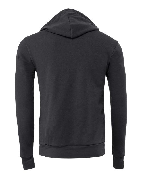 BELLA + CANVAS 3719, Unisex Sponge Fleece Hoodie Sweatshirt, Dark Grey
