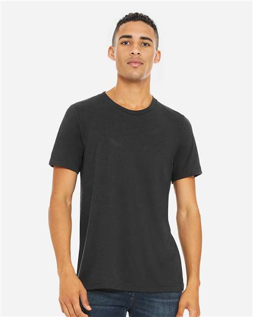 BELLA + CANVAS 3413, Triblend Tee, Solid Dark Grey Triblend