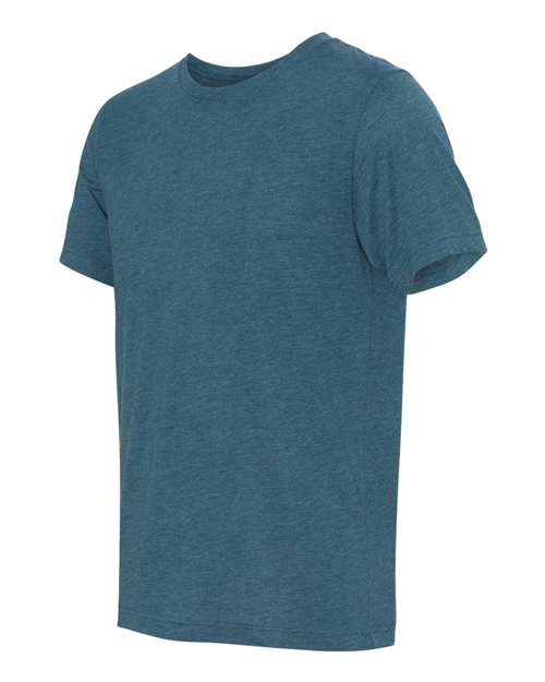 BELLA + CANVAS 3413, Triblend Tee, Steel Blue Triblend