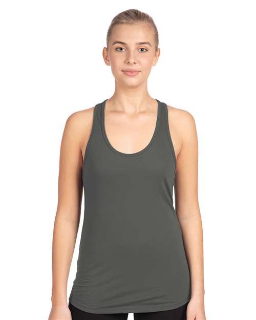 Next Level 1533, Women's Ideal Racerback Tank, Dark Grey