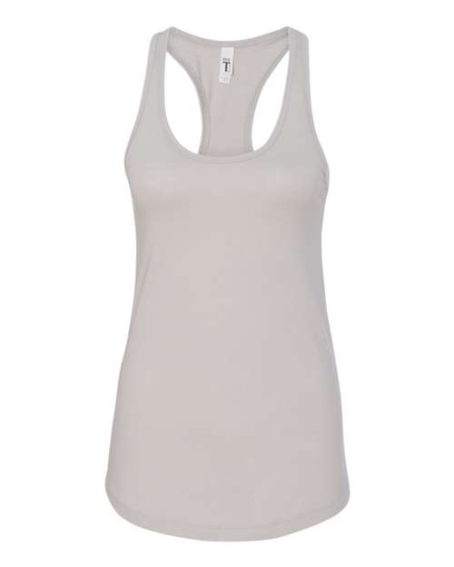 Next Level 1533, Women's Ideal Racerback Tank, Silver