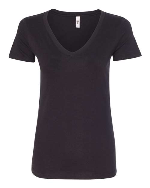 Next Level 1540, Women's Ideal V-neck Tee, Black