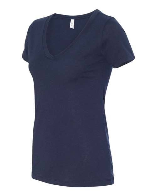 Next Level 1540, Women's Ideal V-neck Tee, Midnight Navy