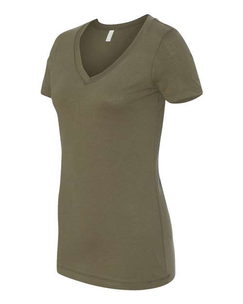 Next Level 1540, Women's Ideal V-neck Tee, Military Green